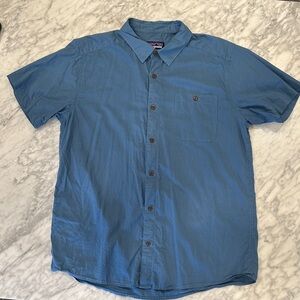 Patagonia Men's Casual Blue Button Down Shirt
